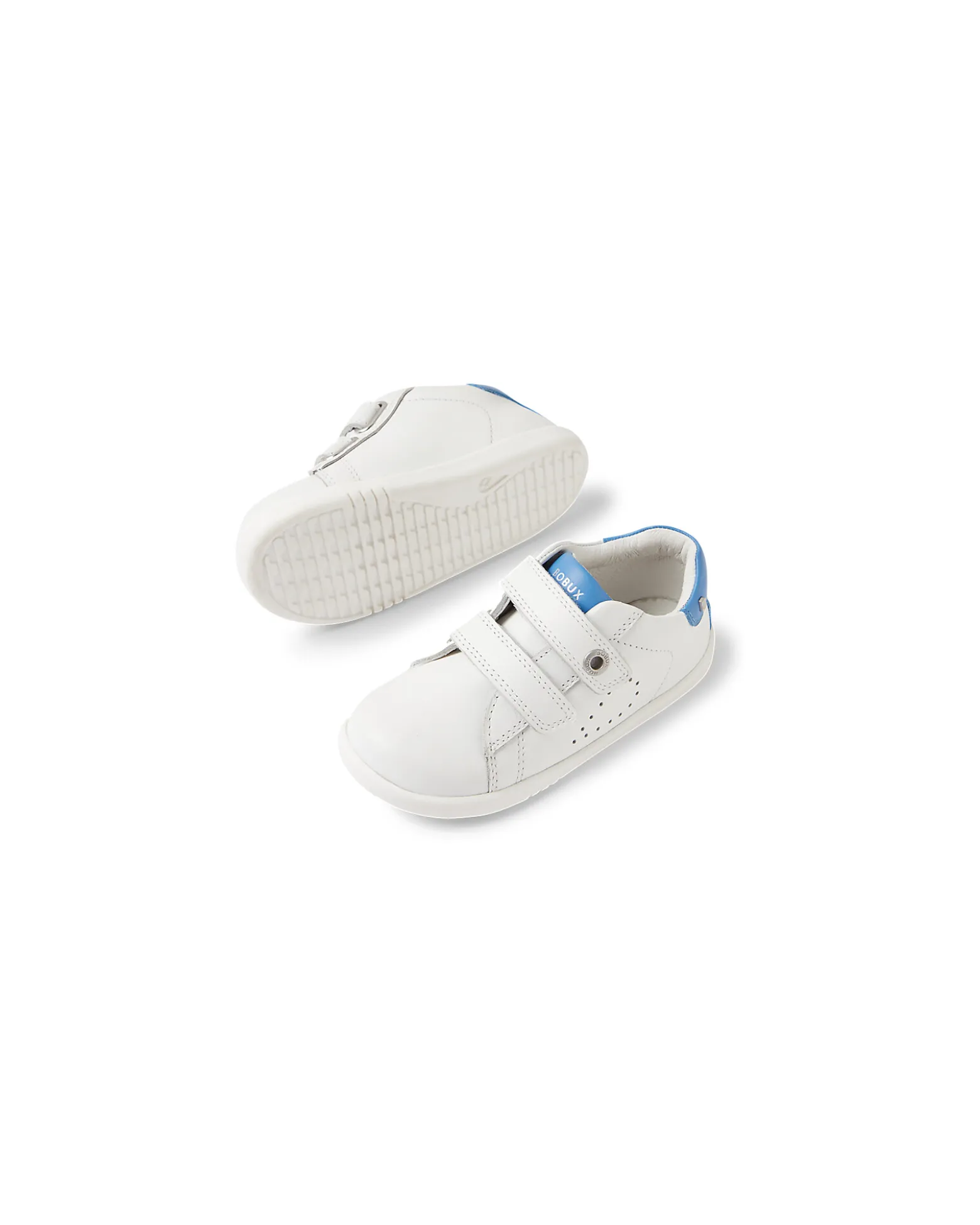 Scarpine I Walk Maverick - Bianco e Azzurro - Pelle Premium - Cammiatori Esperti