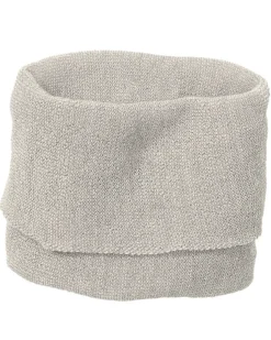 Sciarpa a Tubo in Lana Merino - Grigio Naturale - Taglia Bambino o Adulto