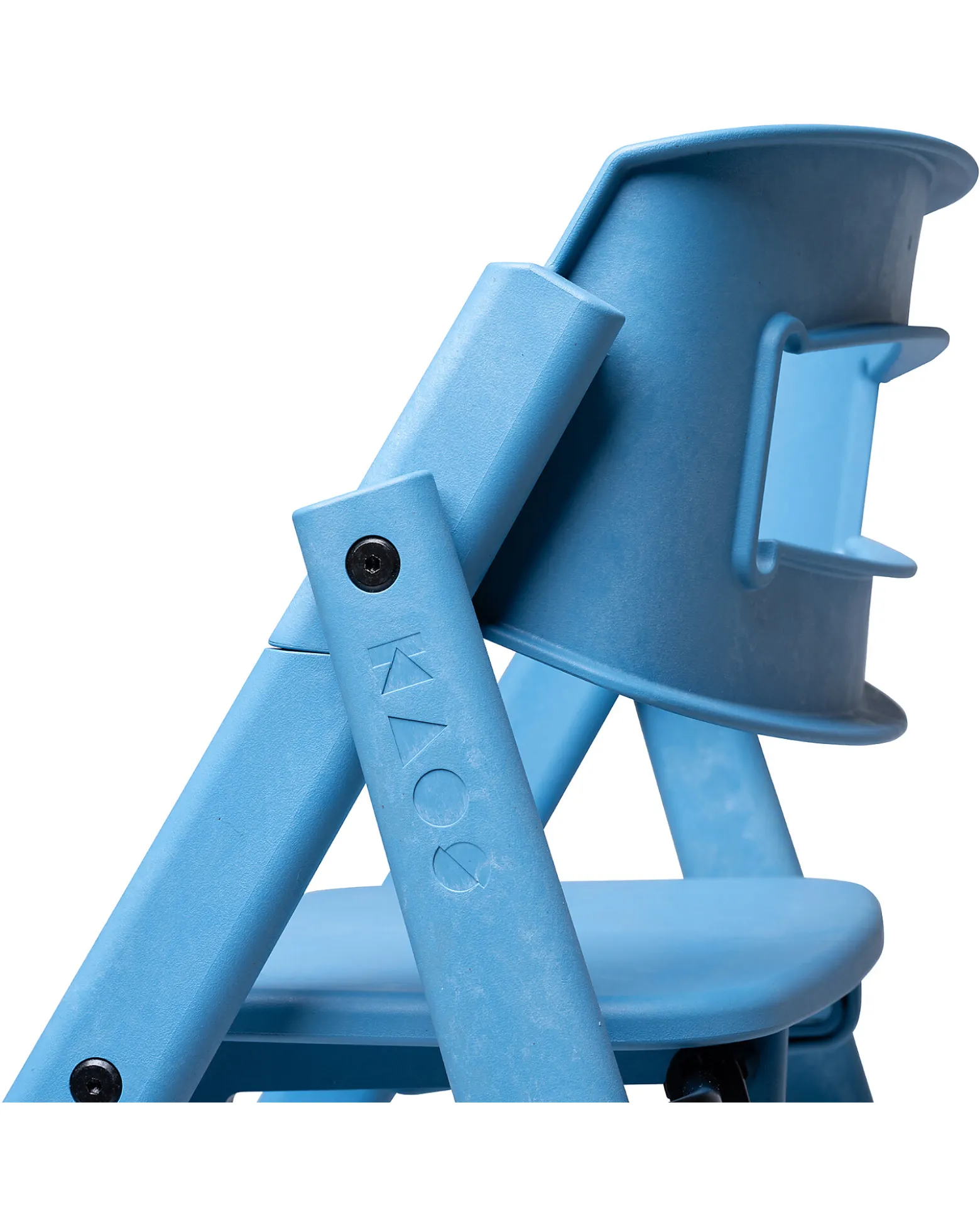 Sedia Evolutiva KLAPP - Blu - Pieghevole Salvaspazio - 100% Materiali Riciclati