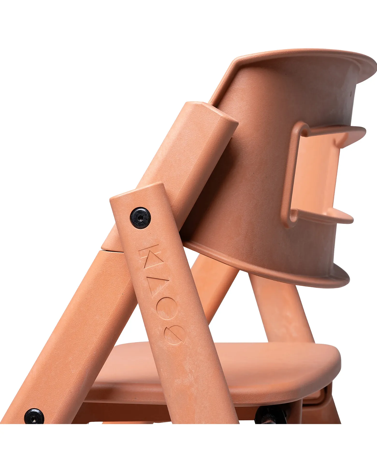 Sedia Evolutiva KLAPP + Sdraietta Neonato - Terracotta - 100% Materiali Riciclati