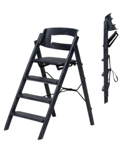 Sedia Evolutiva KLAPP + Sdraietta Neonato - Antracite - 100% Materiali Riciclati