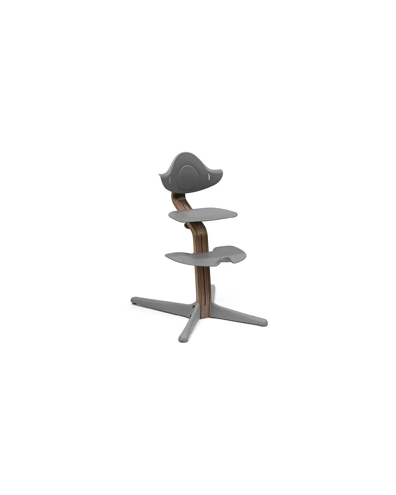 Sedia Evolutiva Nomi - Grigio - Legno di Noce Massello