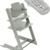 Sedia Evolutiva Tripp Trapp Glacier Green in Faggio + Baby Set + Newborn Set