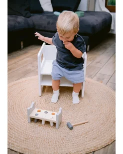 Sedia Montessori Evolutiva - Bianco - Cresce Con Il Tuo Bambino