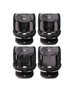Seggiolino Auto Mace I-Size 360° - Nero e Grigio - Gruppo 0+/1/2/3