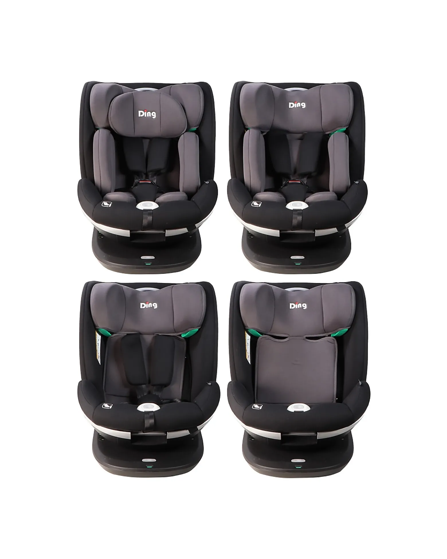 Seggiolino Auto Mace I-Size 360° - Nero e Grigio - Gruppo 0+/1/2/3