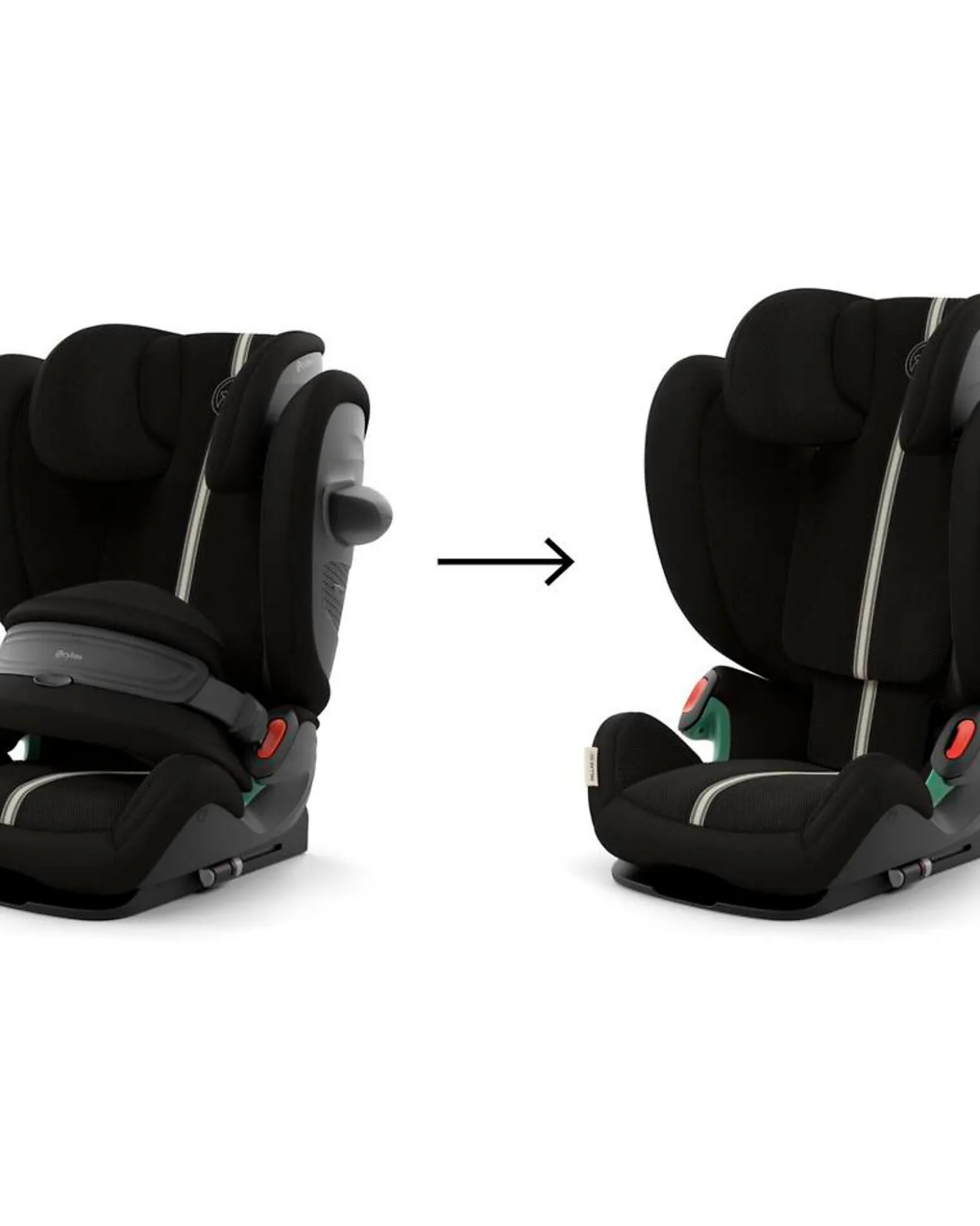 Seggiolino Auto Pallas G3 i-Size Plus - Moon Black - con Cuscino di Sicurezza Avanzata - Gruppo 1/2/3