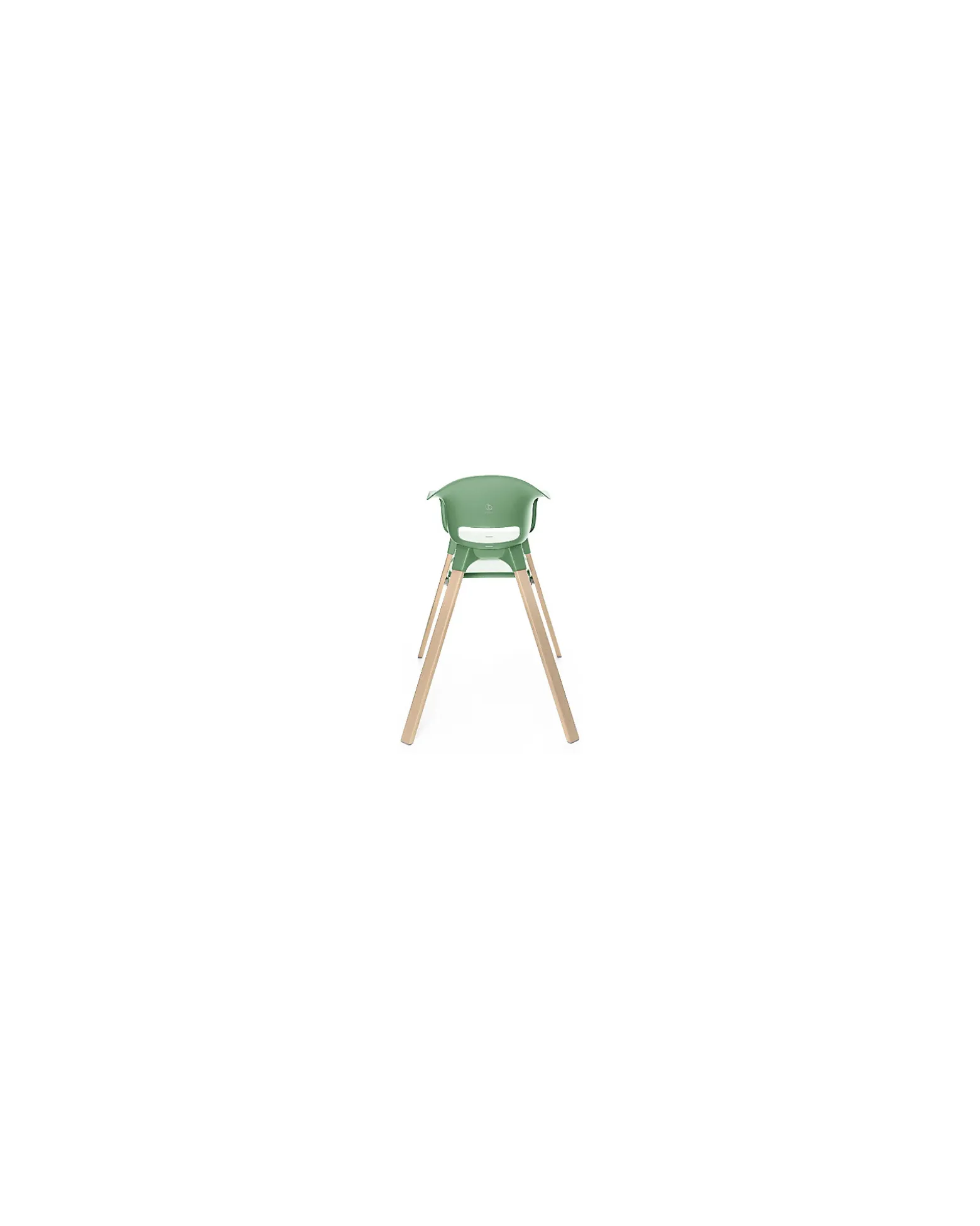 Seggiolone Clikk - Clover Green - da 6 Mesi a 3 Anni - Legno Massiccio