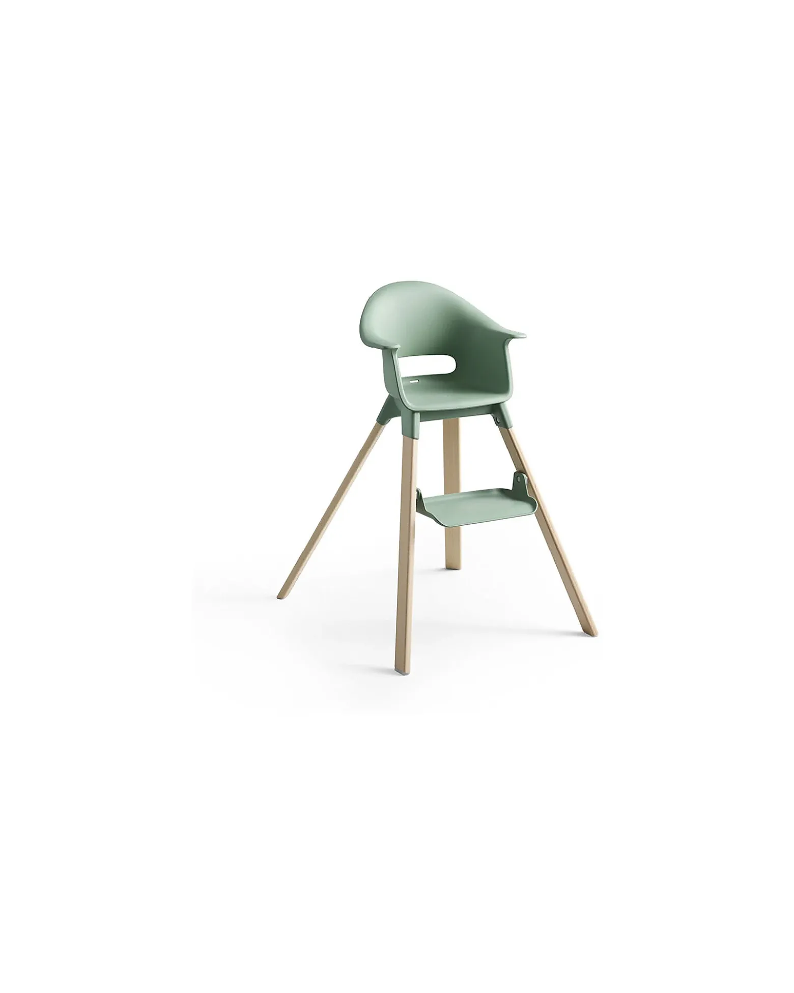 Seggiolone Clikk - Clover Green - da 6 Mesi a 3 Anni - Legno Massiccio