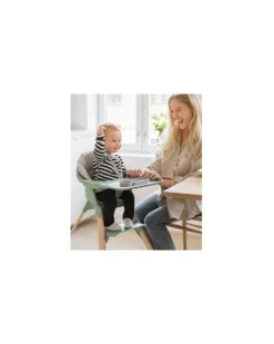 Seggiolone Clikk - Clover Green - da 6 Mesi a 3 Anni - Legno Massiccio