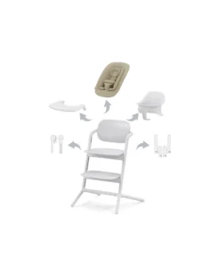Seggiolone Evolutivo Lemo 4in1 - All White / White