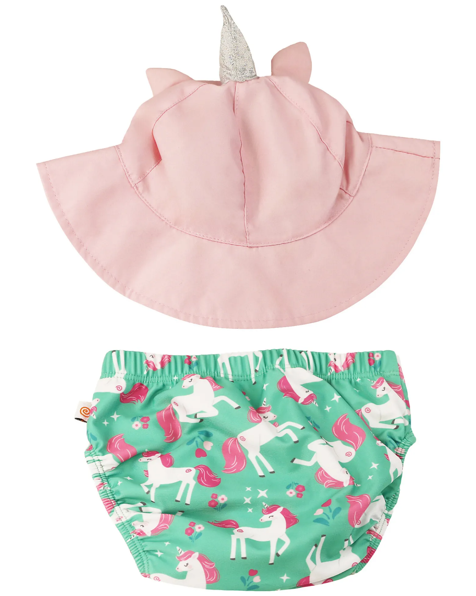 Set Baby Costumino Contenitivo + Cappellino - Unity l'Unicorno - UPF 50+