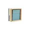 Set Costruzioni 40 Pezzi - Azzurro - Legno - Educativo e Divertente!