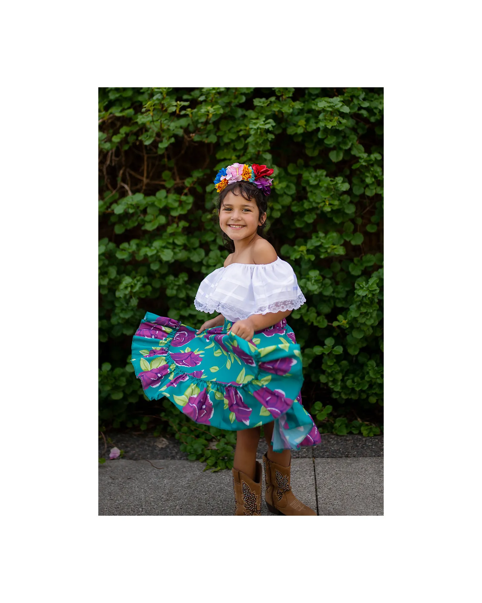Set Costume - Frida the Artist - T-shirt/Gonna e Fascia per Capelli