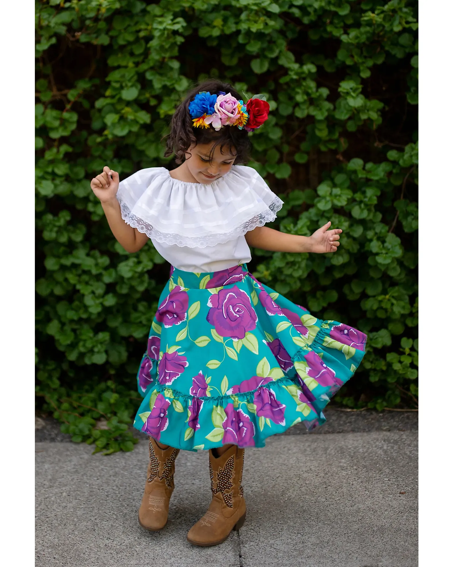 Set Costume - Frida the Artist - T-shirt/Gonna e Fascia per Capelli