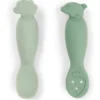 Set 2 Cucchiai da Apprendimento in Silicone - Tiny Farm - Verde