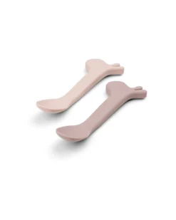 Set 2 Cucchiai in Silicone per Bambini - Lalee - Cipria