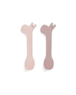 Set 2 Cucchiai in Silicone per Bambini - Lalee - Cipria