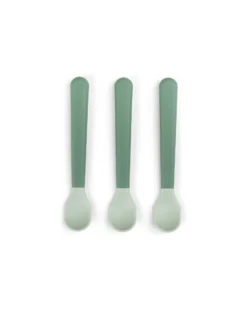 Set 3 Cucchiaini Foodie - Anti-Slip per Neonati - Verde - 100% PP Alimentare