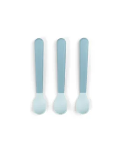 Set 3 Cucchiaini Foodie - Anti-Slip per Neonati - Blu - 100% PP Alimentare