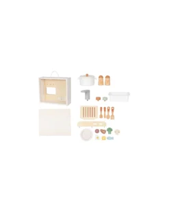 Set Cucina in Legno - 23 pezzi - 30 x 25,5 x 27 cm - 3+ Anni