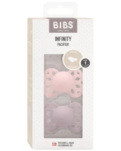 Set di 2 Ciucci Infinity - Tettarella Anatomica in Silicone - Blossom/Dusky Lilac - Senza PBA e PVC!
