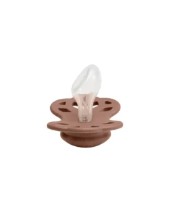 Set di 2 Ciucci Infinity - Tettarella Anatomica in Silicone - Rosa Cipria/Woodchuck - Senza PBA e PVC!