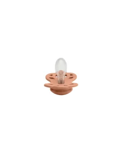 Set di 2 Ciucci Infinity - Tettarella Simmetrica in Silicone - Vaniglia/Pesca - Senza PBA e PVC!