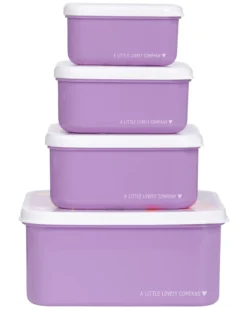 Set di Contenitori Porta Pranzo e Porta Merenda - Principesse