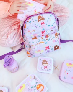 Set di Contenitori Porta Pranzo e Porta Merenda - Principesse