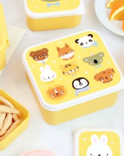 Set di Contenitori Porta Pranzo e Porta Merenda - Amici Animali