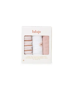 Set di 3 Copertine Swaddle 69 x 69 cm - Margherite - 100% mussola di cotone