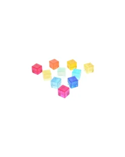 Set Gioco Gem Cubes - 10 Pezzi - da 10 Mesi - per Lavagna Luminosa
