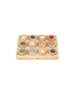 Set Gioco Sensoriale e di Abbinamento - Touch & Match Board - 12 Pedine - da 3 Anni
