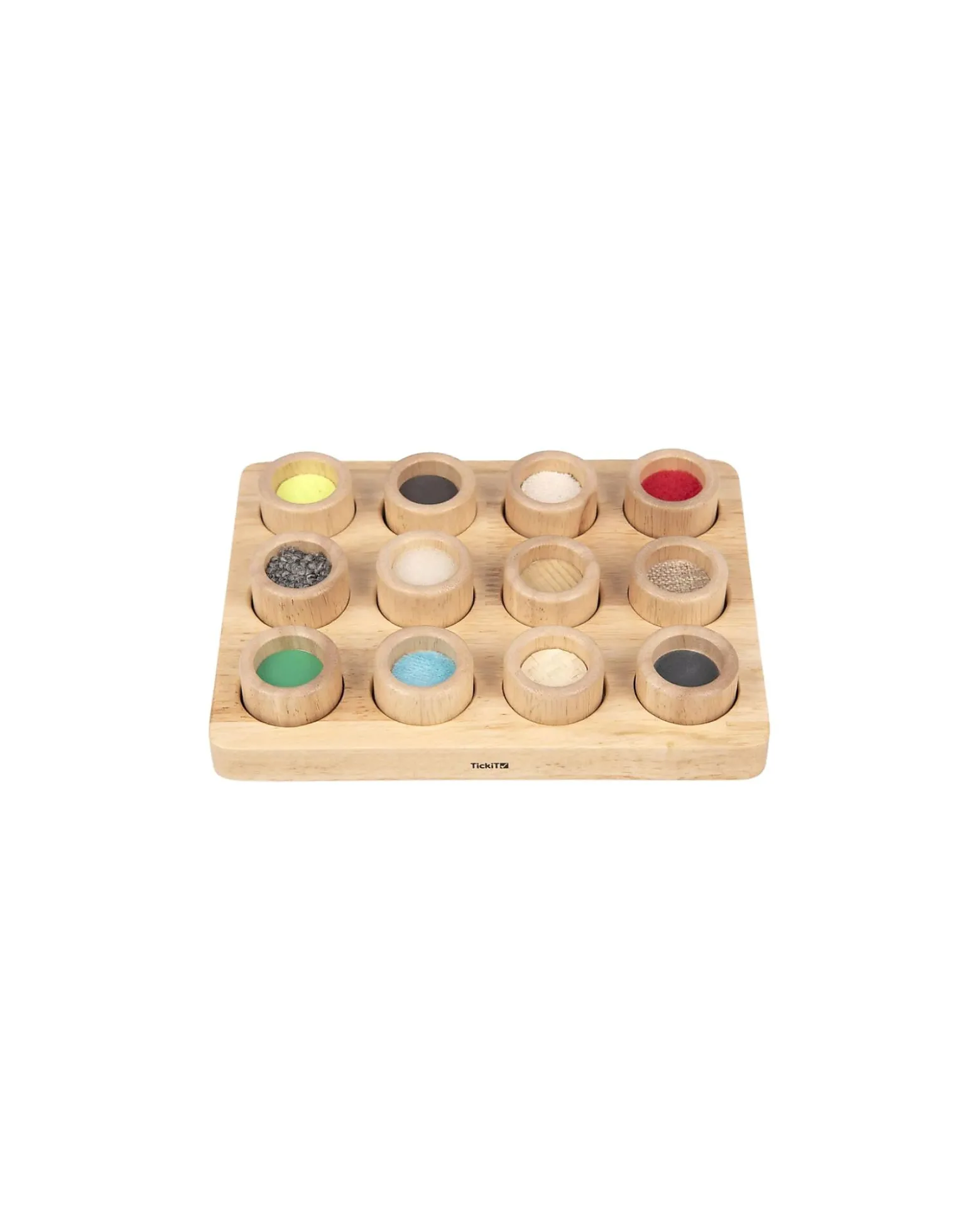 Set Gioco Sensoriale e di Abbinamento - Touch & Match Board - 12 Pedine - da 3 Anni