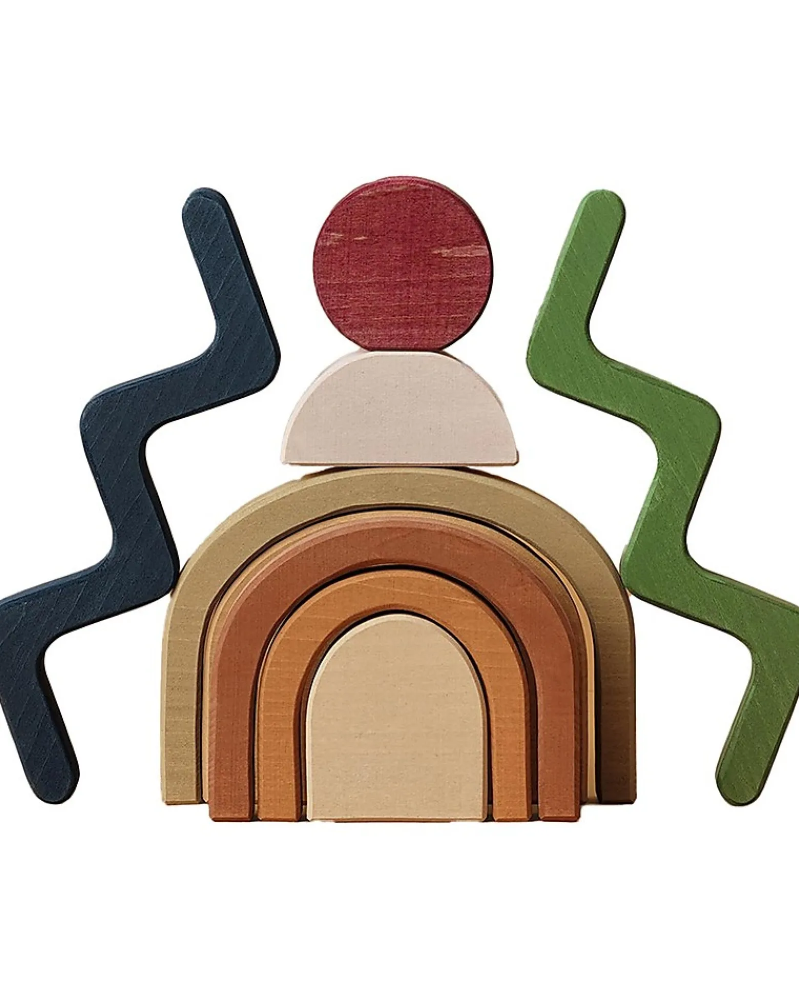 Set in Legno da Costruzione - Forme - Gioco Educativo Fatto a Mano per Stimolare il tuo Bambino