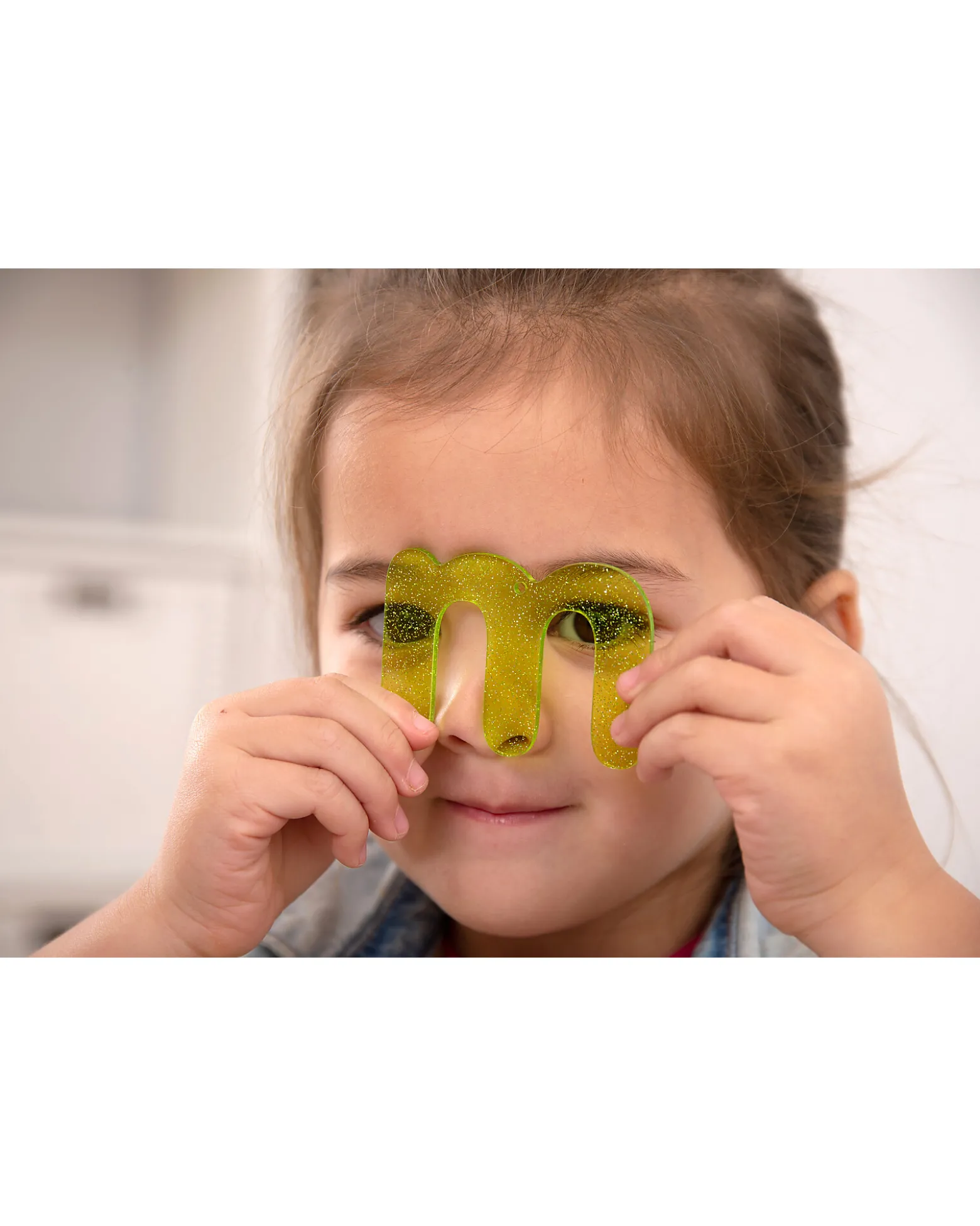 Set 26 Lettere Glitterate per Lavagna Luminosa - Divertimento e Conoscenza Sensoriale