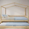 Set 2: Letto Montessori Evolutivo Evi 200x90cm + Letto/Cassetto