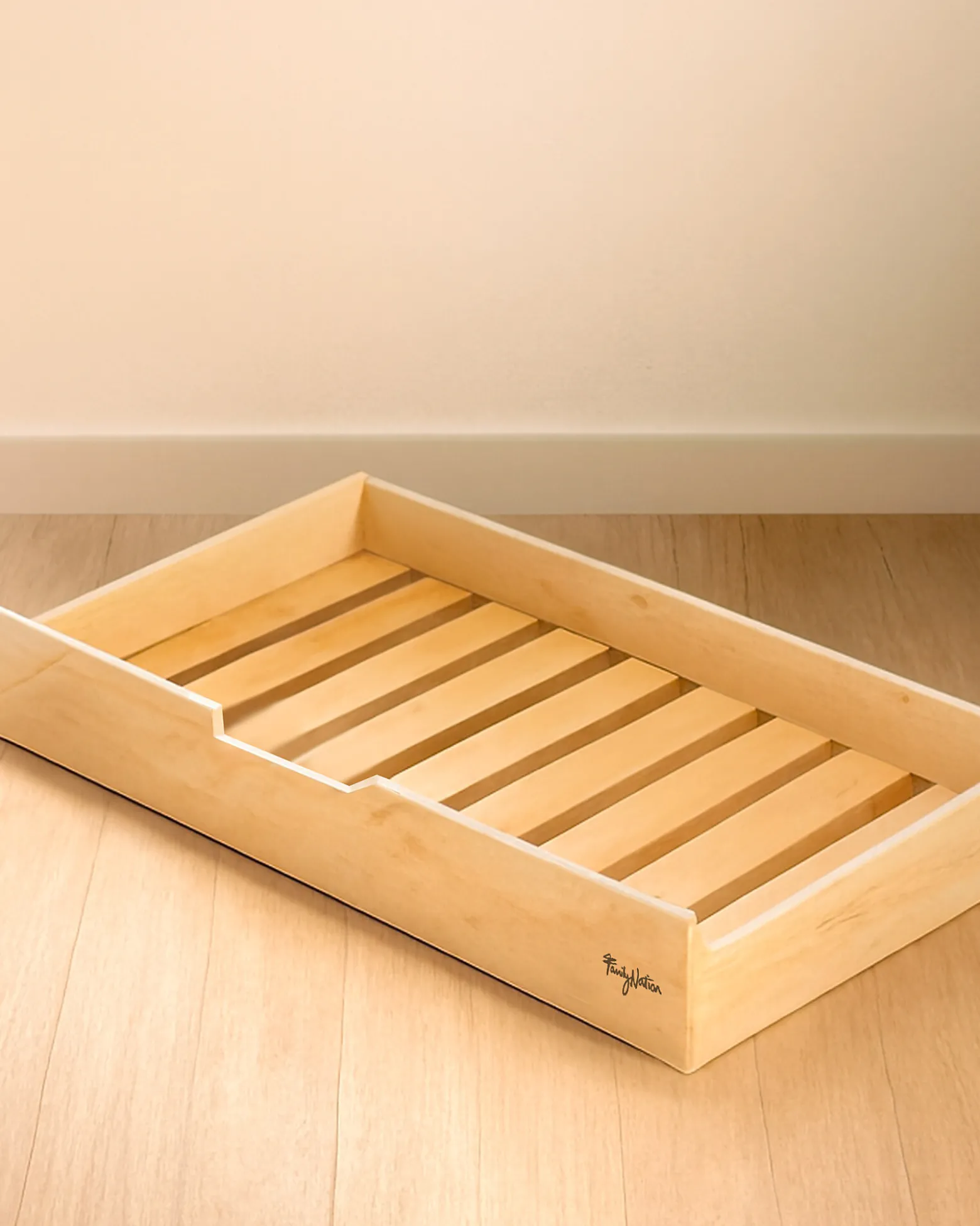Set 2: Letto Montessori Evolutivo Evi 200x90cm + Letto/Cassetto