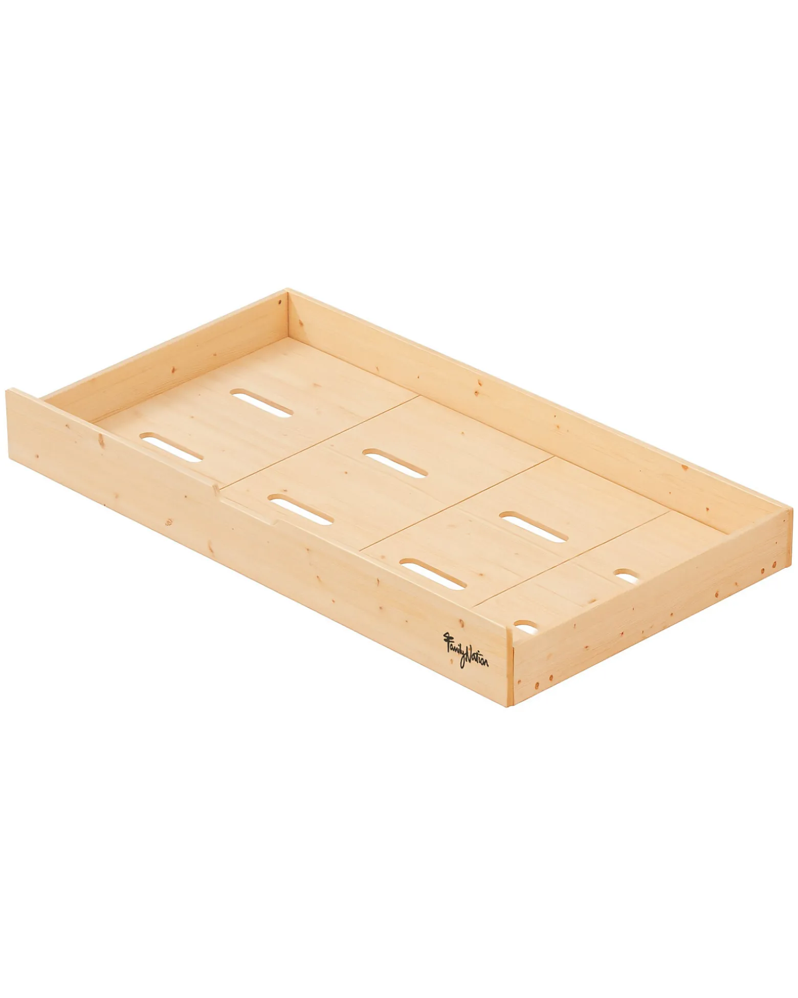 Set 2: Letto Montessori Evolutivo Evi 140x70cm + Cassetto