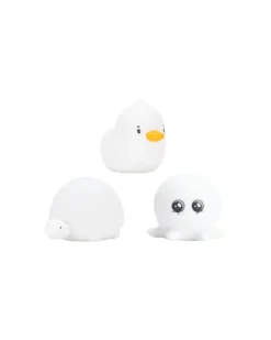 Set 3 Mini Luci Waterproof - Gioco da Bagno Luminoso - Tartaruga Anatra e Polpo
