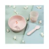 Set Pappa Foodie - Ciotola Bicchiere e Cucchiaio - Elphee & Croco - Cipria - 100% PP Alimentare