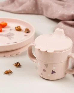 Set Pappa Foodie - Piatto Ciotola e Tazza - Celebration - Cipria - 100% PP Alimentare