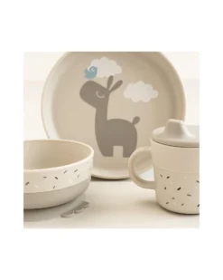 Set Pappa Foodie - Piatto Ciotola e Tazza - Lalee - Sabbia - 100% PP Alimentare