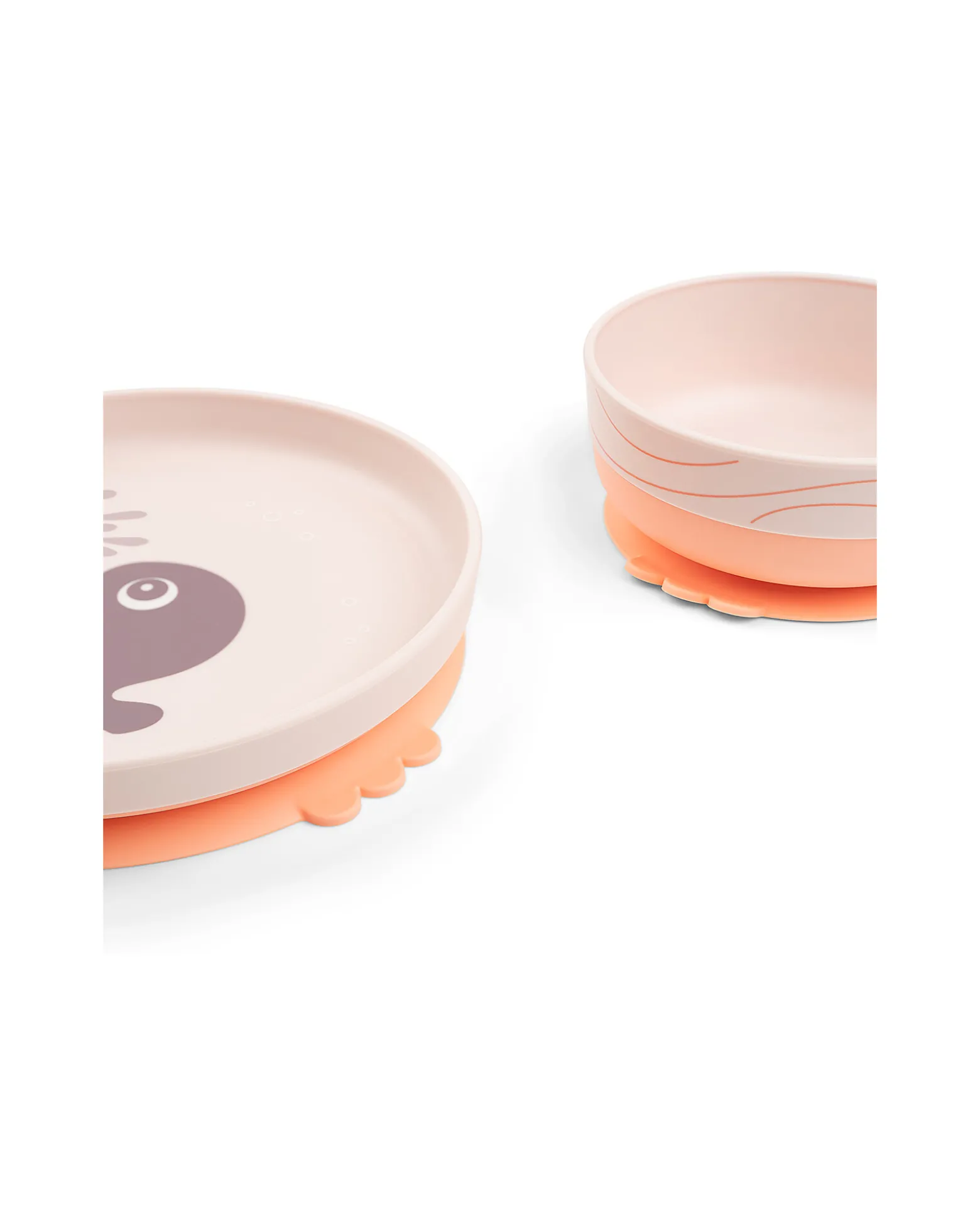 Set Pappa Foodie - Piatto Ciotola e Tazza - Wally - Rosa Cipria - 100% PP Alimentare