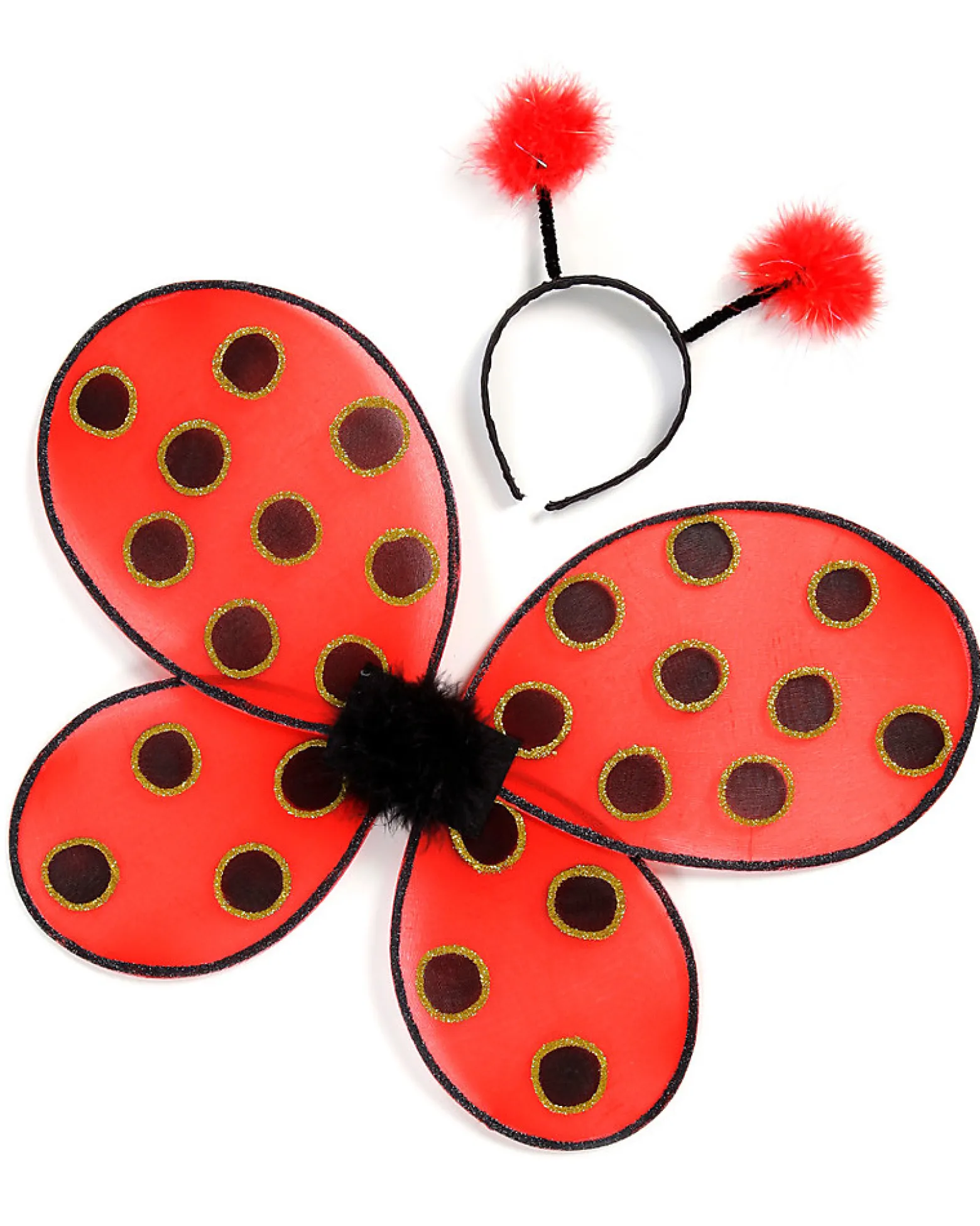Set per Costume da Coccinella - Comprende ali e cerchietto