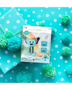 Set Personaggio Blair - con 2 Cubi Inclusi - Azzurro - Adatto da 3 anni - 100% Plastica Riciclata