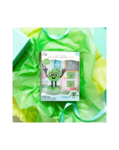 Set Personaggio Pippa - con 2 Cubi Inclusi - Verde - Adatto da 3 anni - 100% Plastica Riciclata