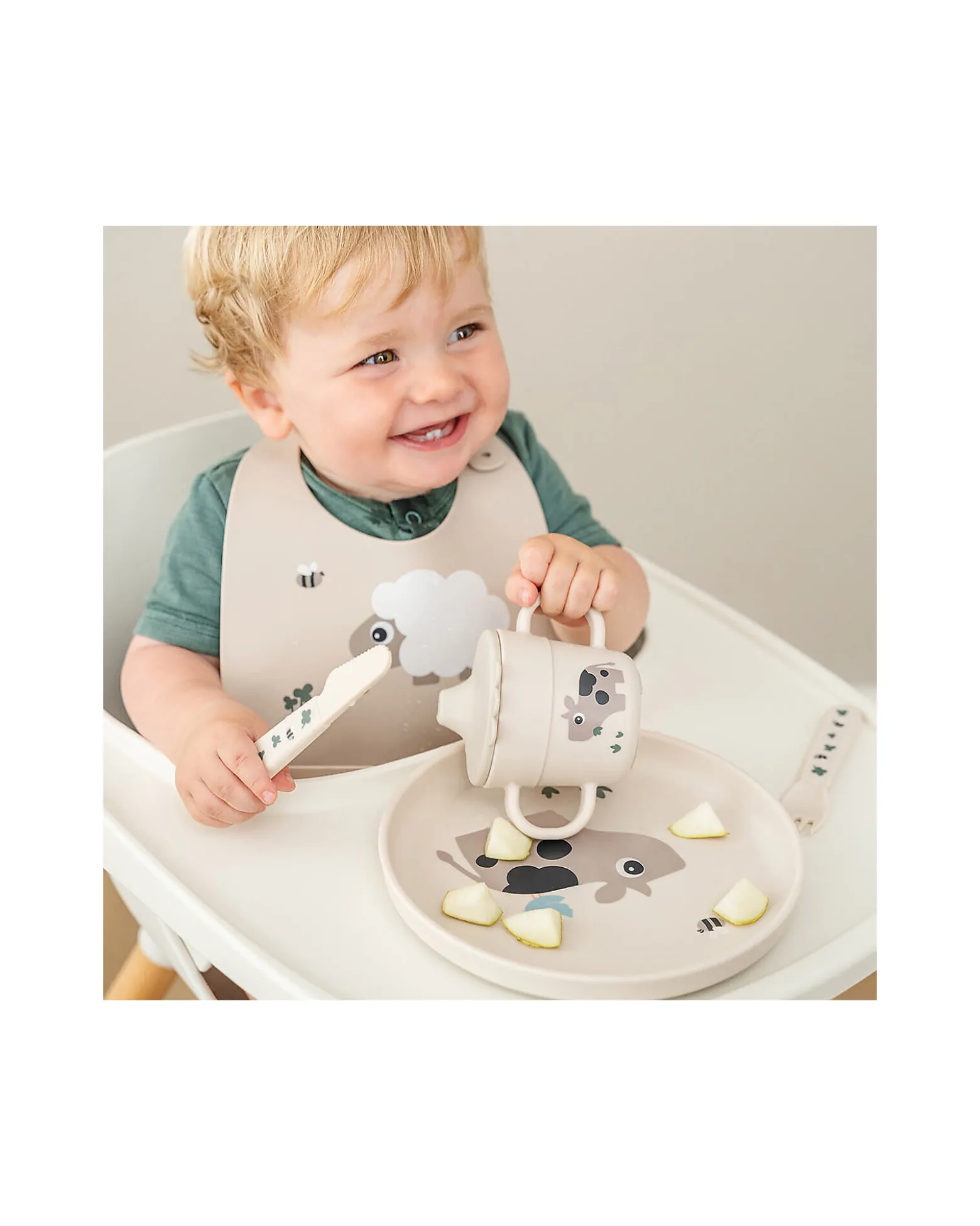 Set Posate da Apprendimento - Tiny Farm - Sabbia