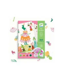 Set Timbri Flowers Girls - 14 Immagini e 4 Colori